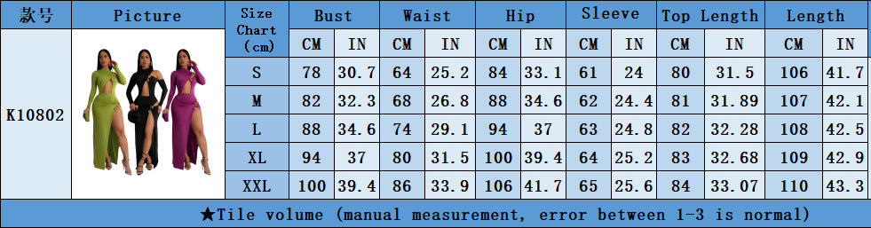 Women irregular sexy Top and skirt two-piece set 18