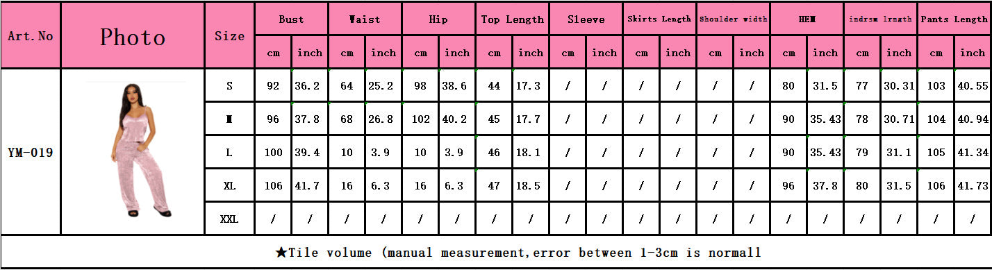 Women's Fashion Sexy Strap Velvet Top Pant Two-Piece Sleepwear 8