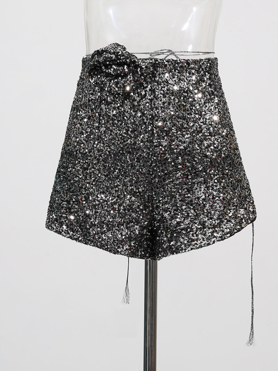 Women Sequin Sexy Trend Shorts 3
