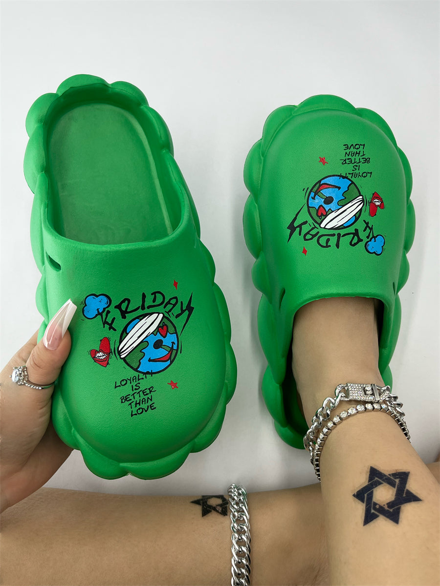 Spring And Summer Women's Shoes Sandals And Slippers Couple Eva Waterproof Women Slippers 128