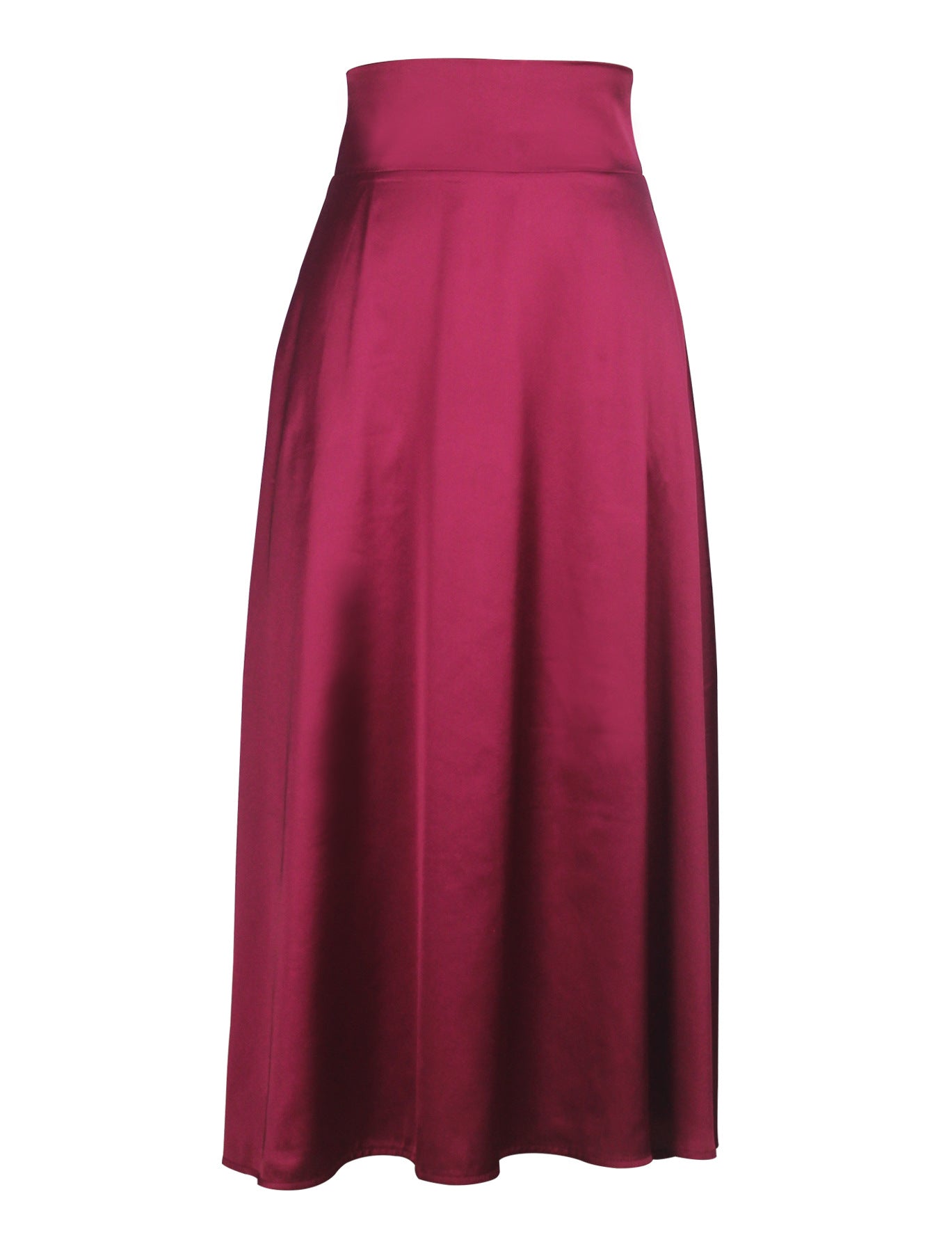 Women solid long skirt 8
