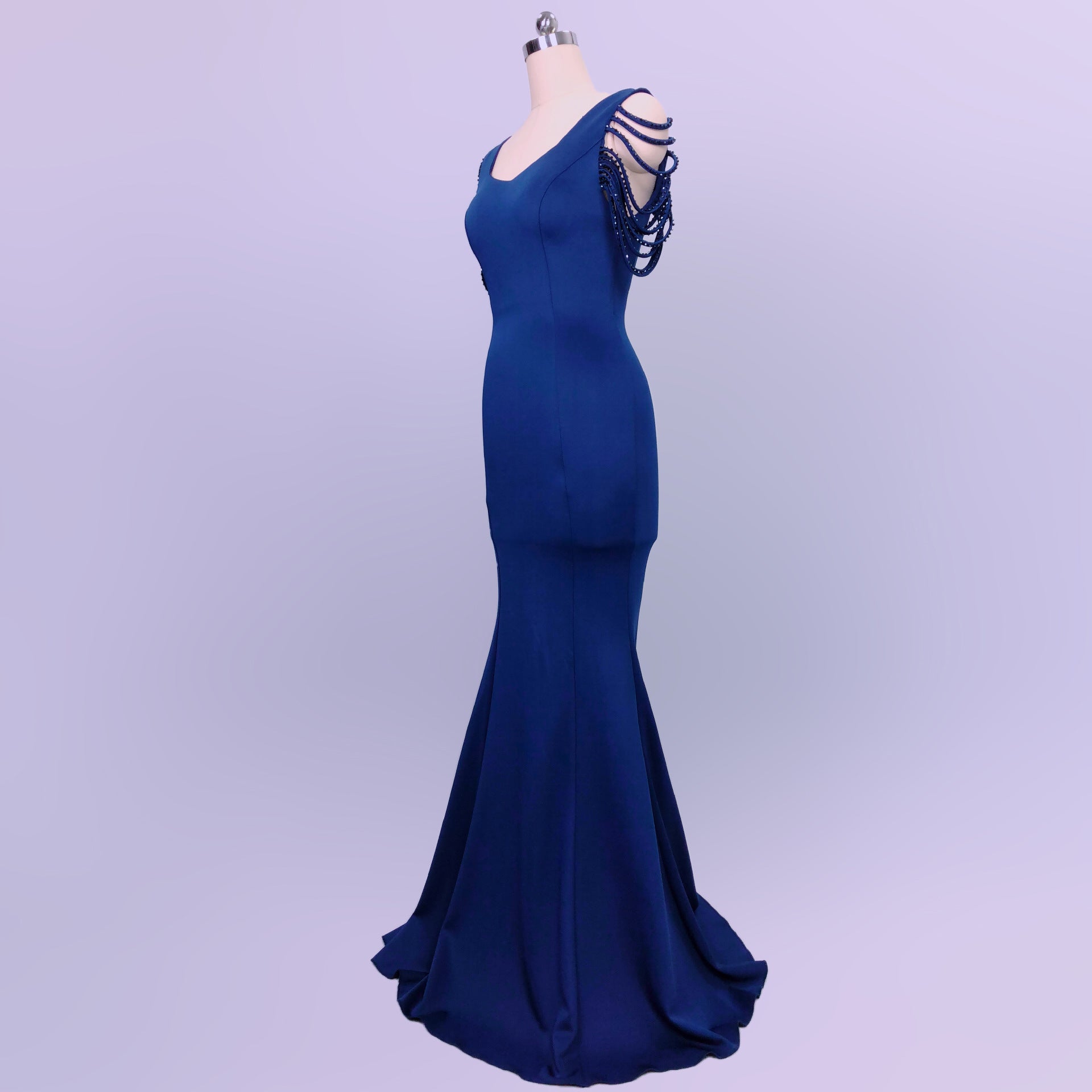 sexy fishtail dress bride wedding toast clothing 22