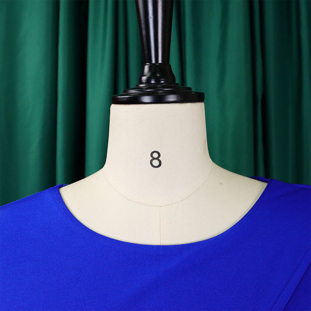 Women Solid Long Sleeve Midi Dress 30