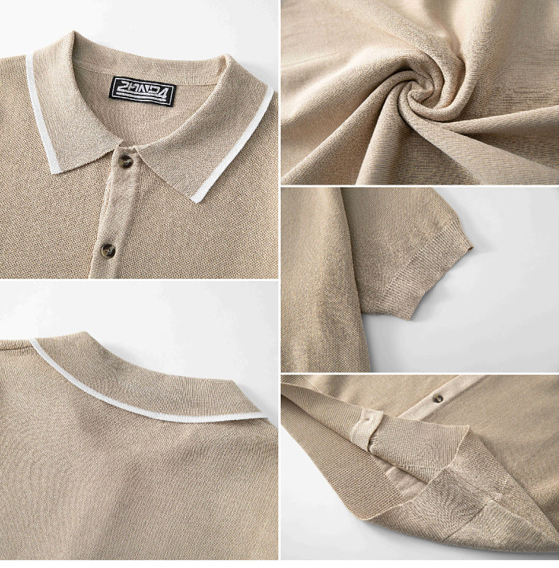 Men's Summer Short-sleeved Polo T-shirt 14