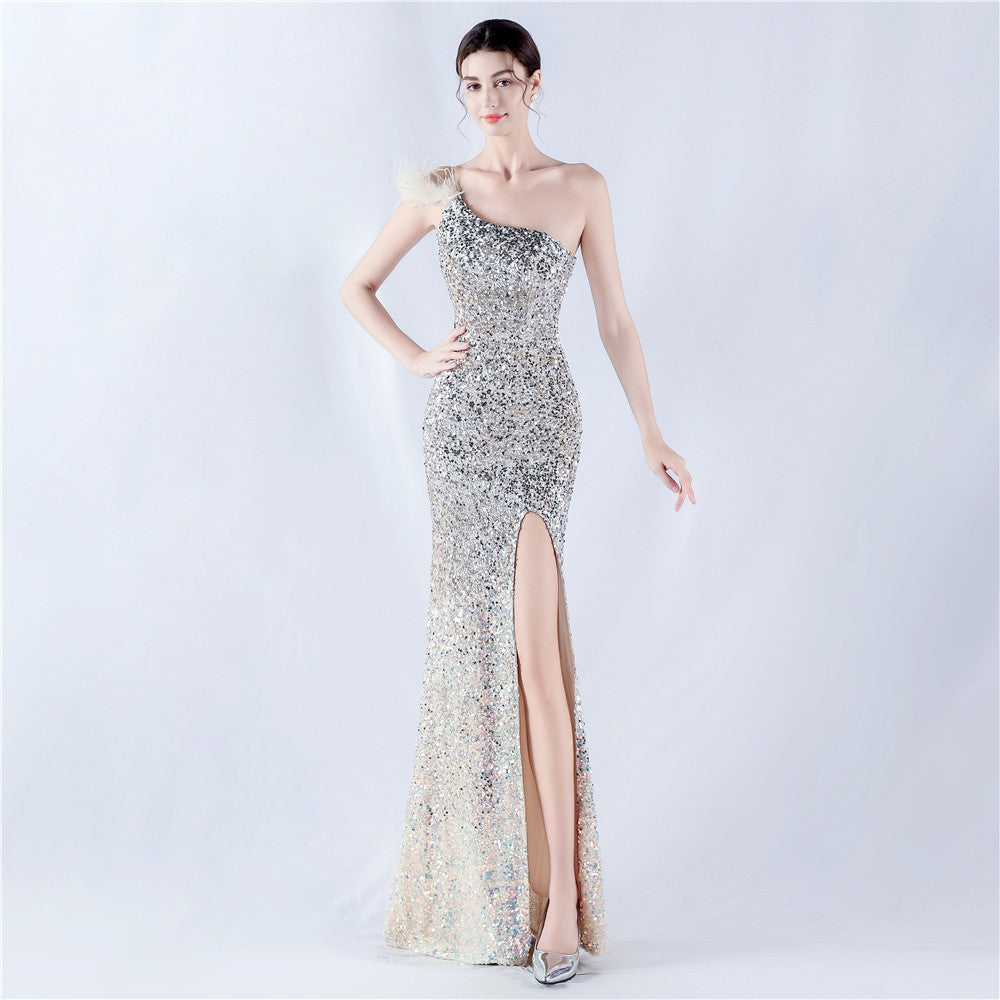 Plus Size Women Sequin Formal Party Maxi Evening Dress 14