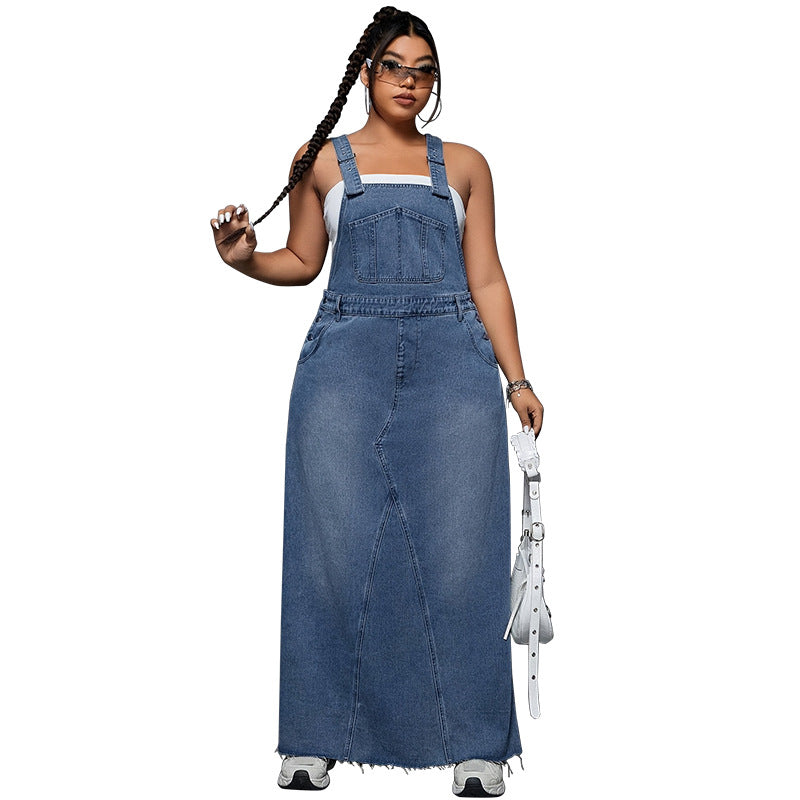 Plus-Size Women Denim Jumpsuit 13