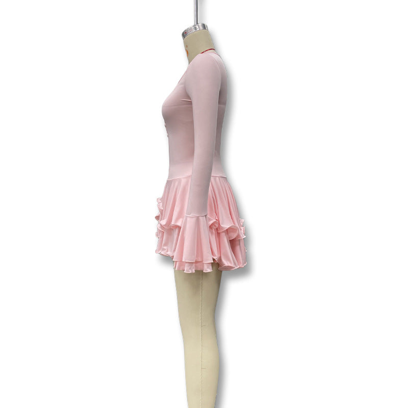 Summer Sexy Single-Button Bell Sleeve Slim Waist Mini Dress 27