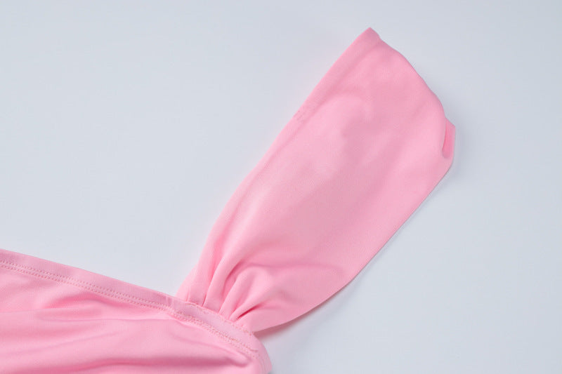 Women Lace-Up Backless Suspender Bodycon Dress 8