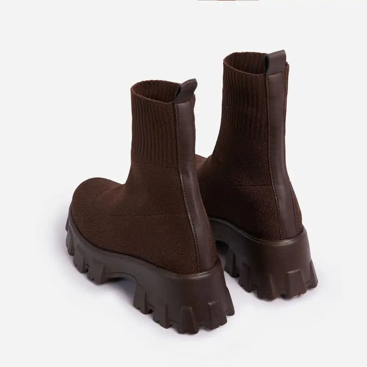 Women Casual Fall/Winter Stretch Socks Short Boots