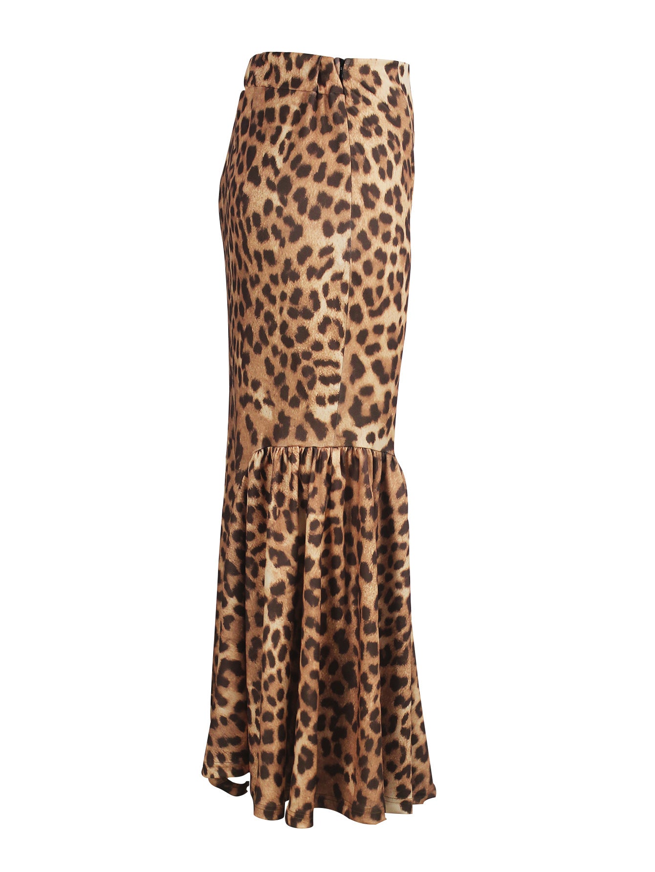 Women's Leopard Print Elegant Slim Fit Fishtail Skirt 8