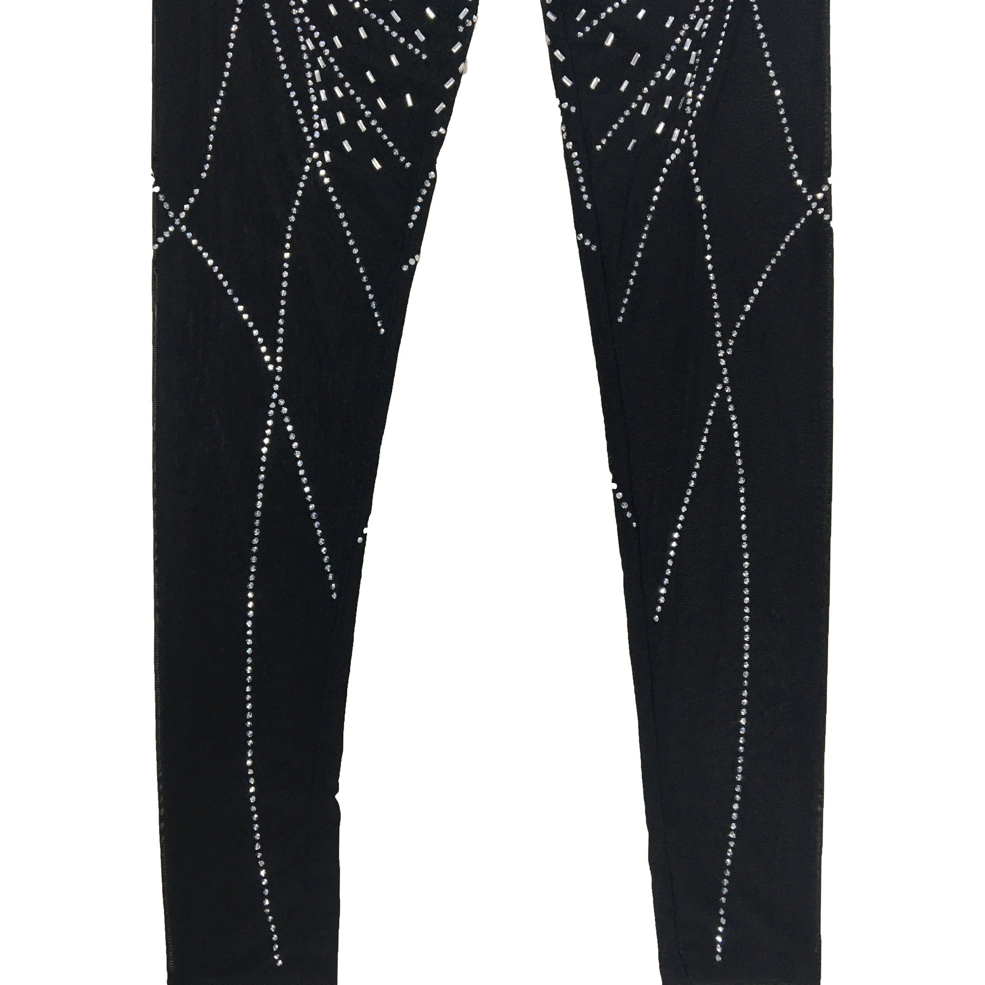 Ladies' Fashion Solid Mesh Beaded Long Sleeve Jumpsuit 25