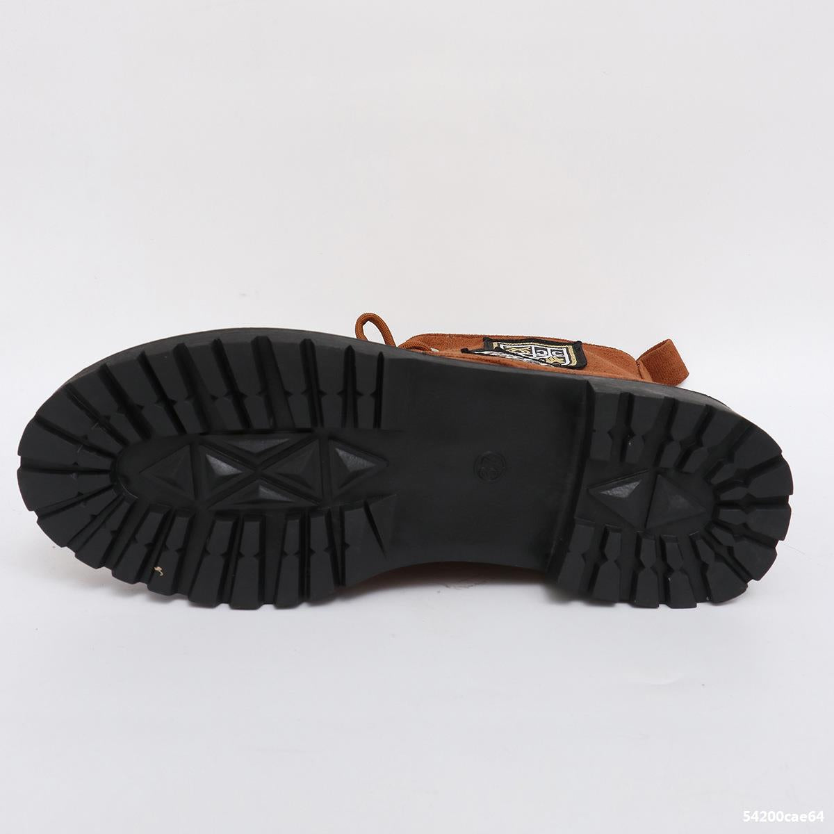 Winter Thick Sole Lace-Up Low Heel Decorated Martin Boots Women's Shoes 23