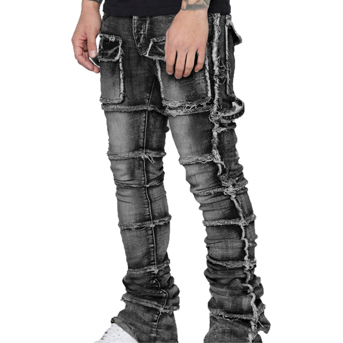 Men’s Stretch Denim Cargo Pants 5