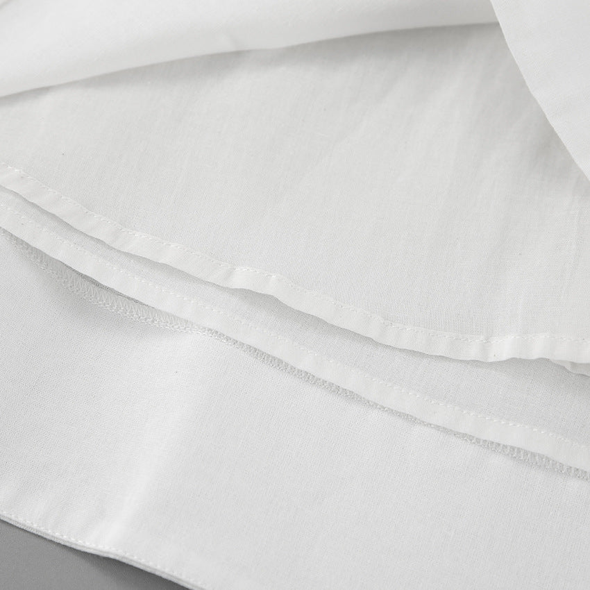 Women Early Spring V-neck Puff Sleeve Dress 15