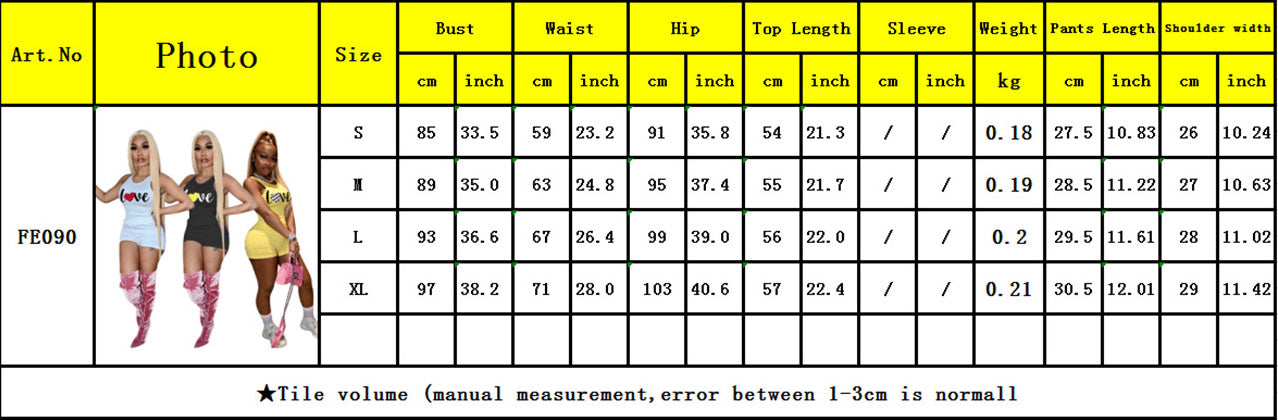 Sport Casual Fashion Print Stank Ans Shorts Women'S Two-Piece Set 8