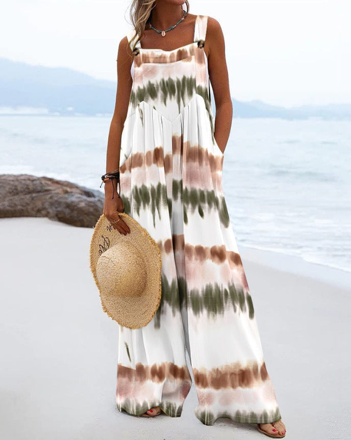 Women Summer Printed Jumpsuit 11