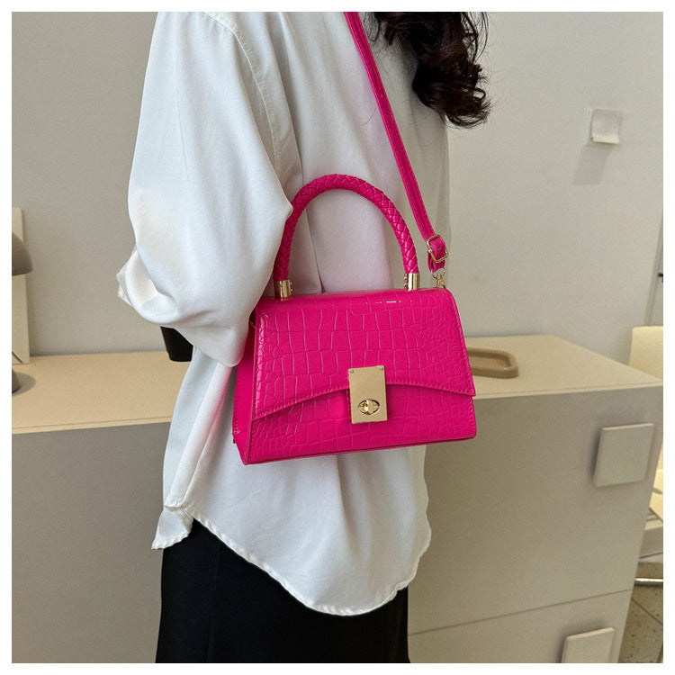 Popular Winter Retro Small Bag Women's Casual Textured Shoulder Messenger Bag 18