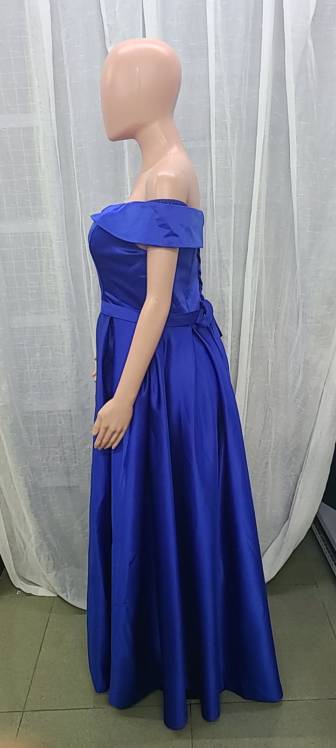 Ladies Off Shoulder French Elegance Formal Party Evening Dress 12