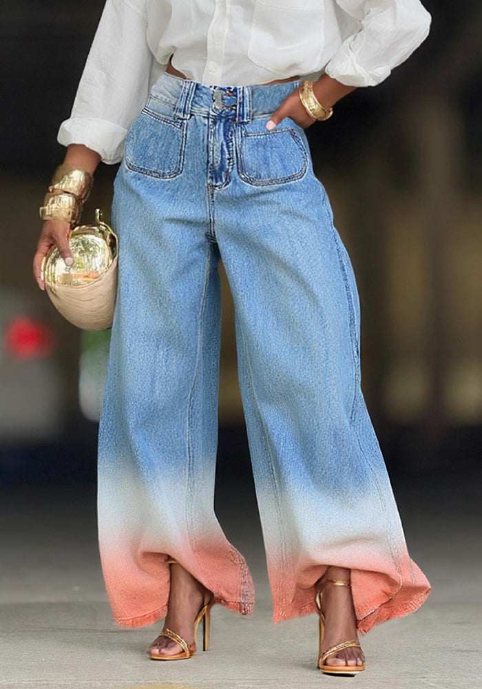 Women Ombre Denim Pant