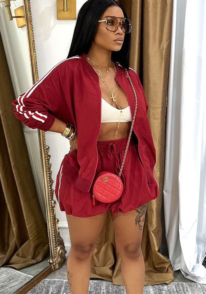 Women Spring Summer Turndown Collar Coat and Skirt Two-Piece Set