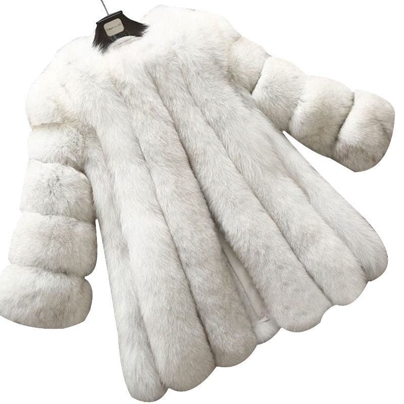 Women's Faux Fur Jacket Autumn And Winter Faux Fur Coat 27