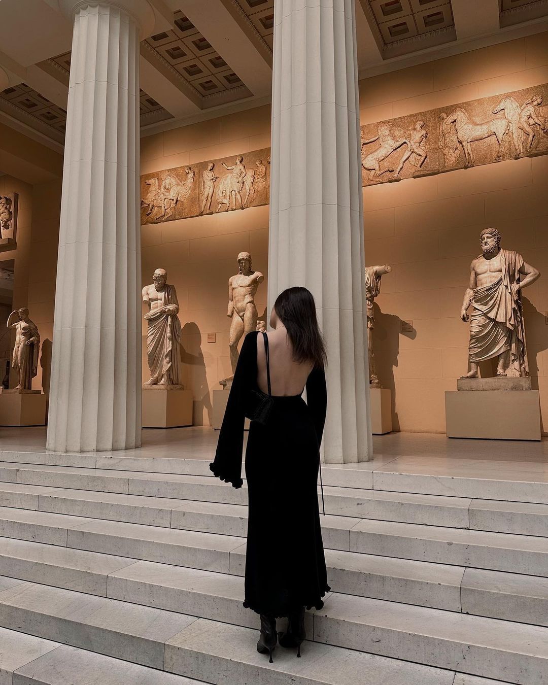 Women Sexy Backless Belt Bottom Sleeve Ruffle Edge Dress 10