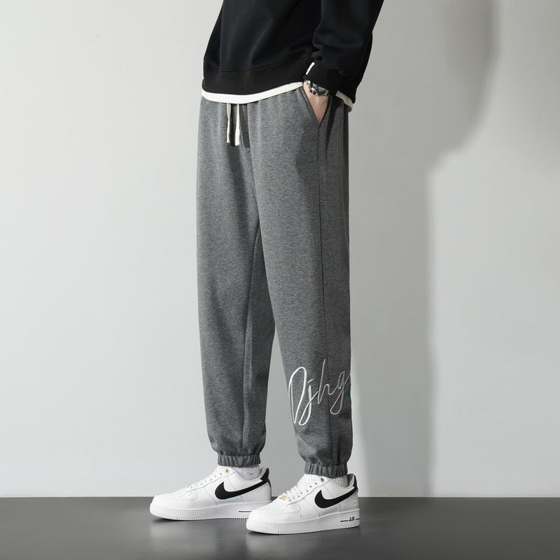 Men's Autumn And Winter Trendy Loose Side Striped Straight Trousers For Boys Wide-Legged Casual Sweatpants 14