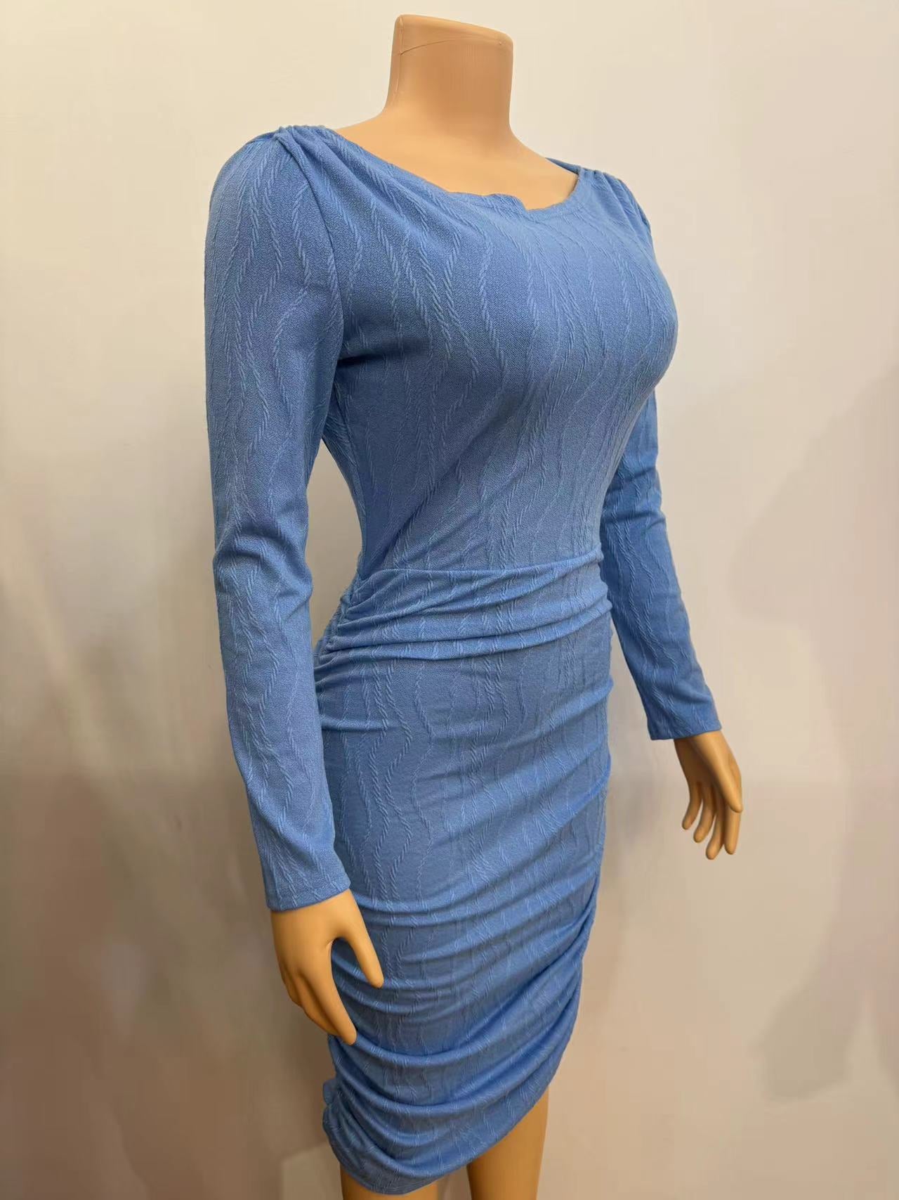 Women Long Sleeve Backless Midi Bodycon Dress 5