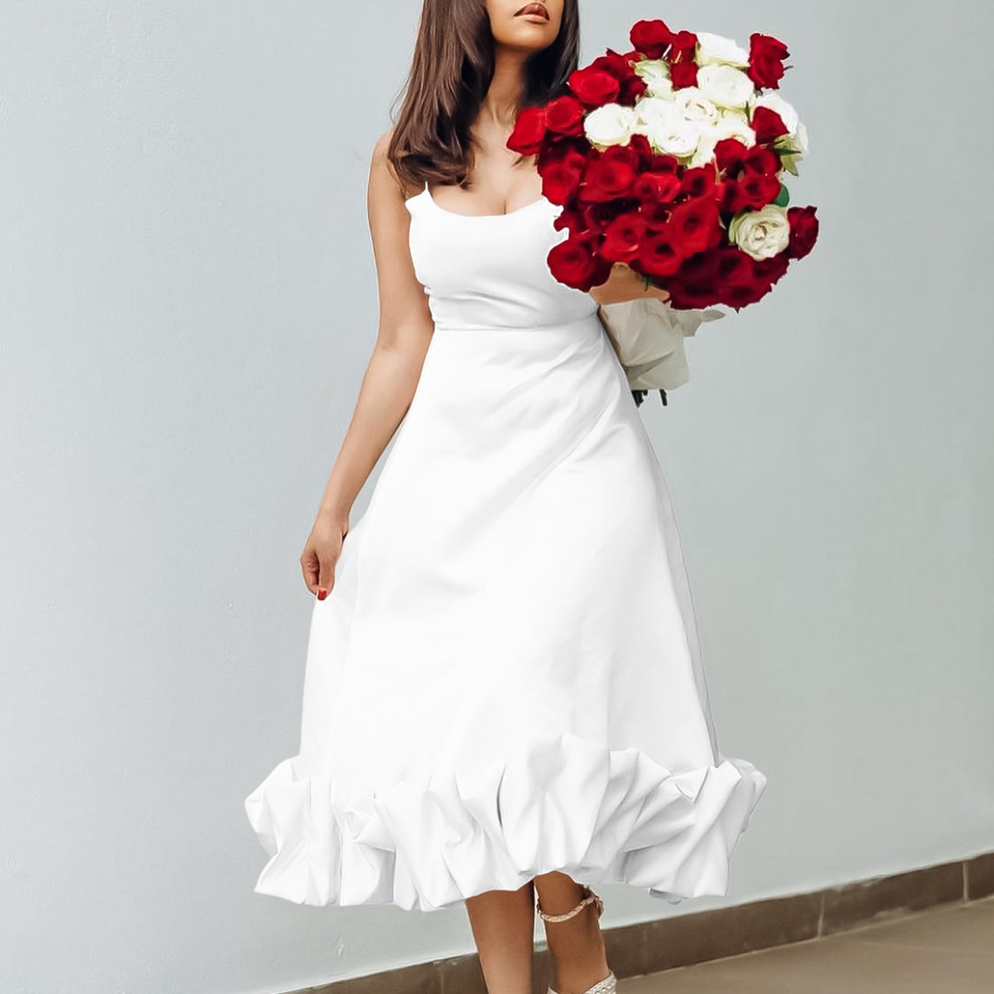 African Women suspender dress 4