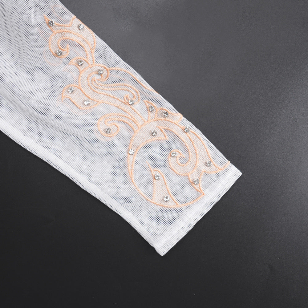 African Women's Plus Size Beaded V-Neck Dress 23