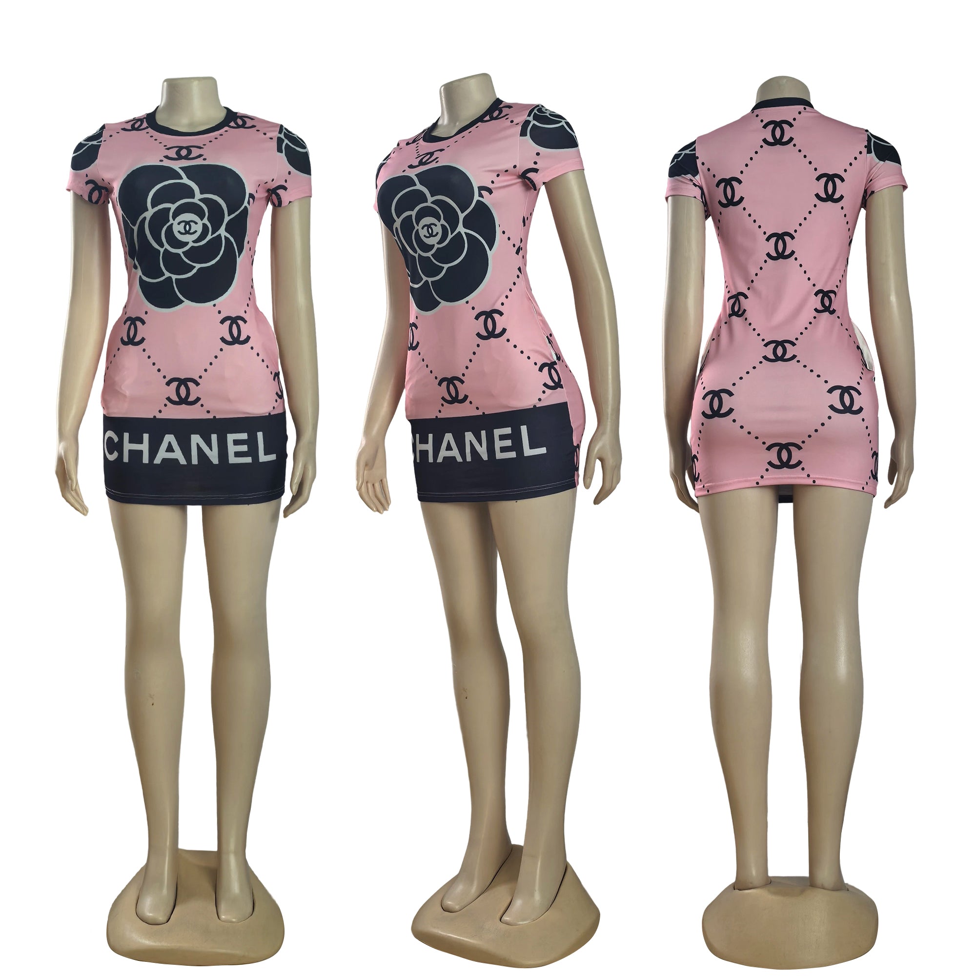 Women's Casual Chic Printed Bodycon Dress 12