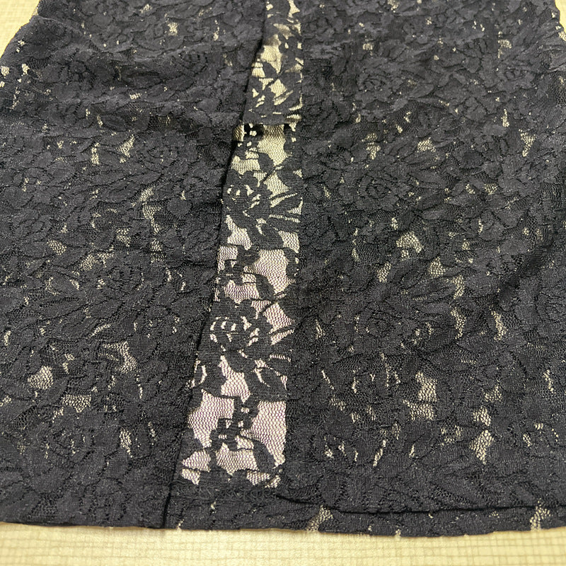 Summer Women's Fashion Strap Sexy See-Through Lace Slim Dress 16