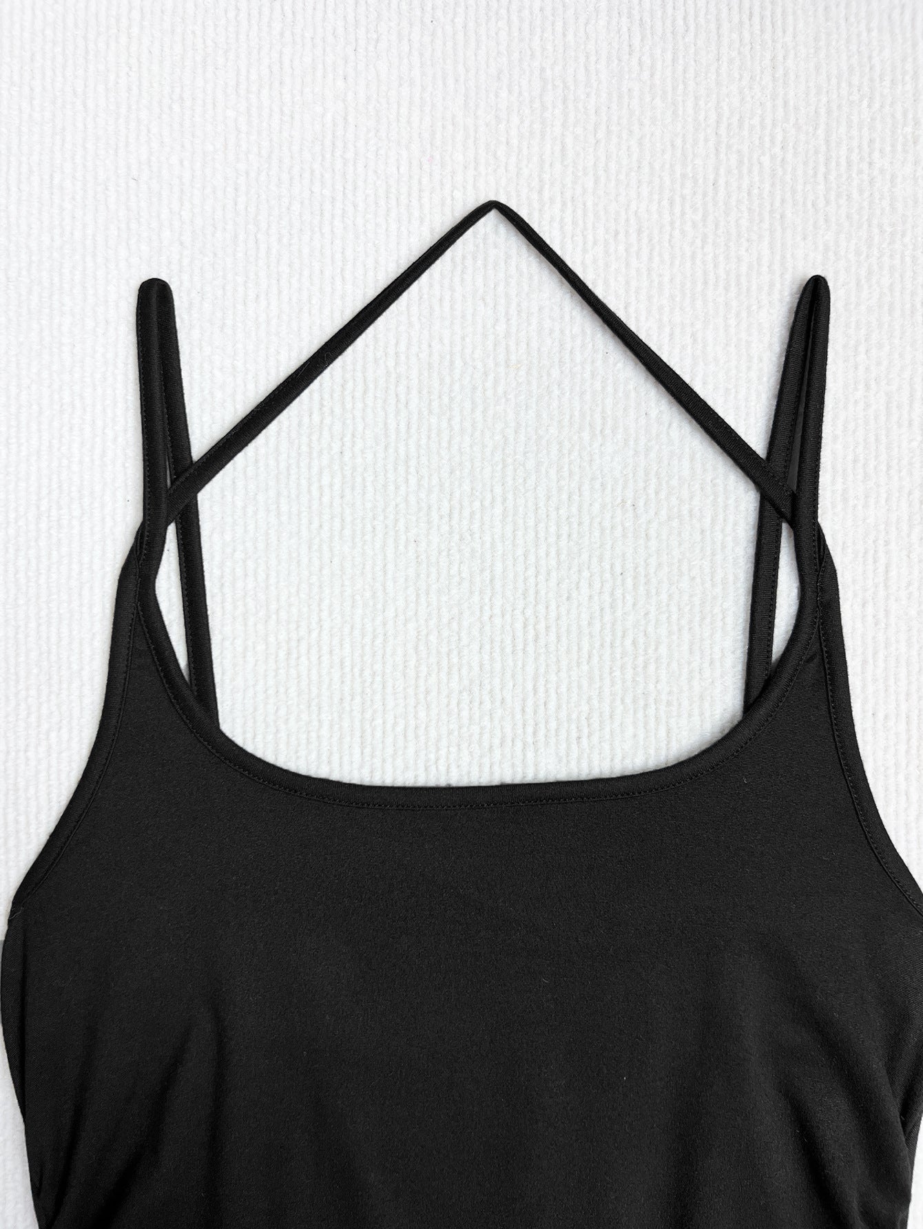 Women Black Strapless Sports Casual Jumpsuit 9