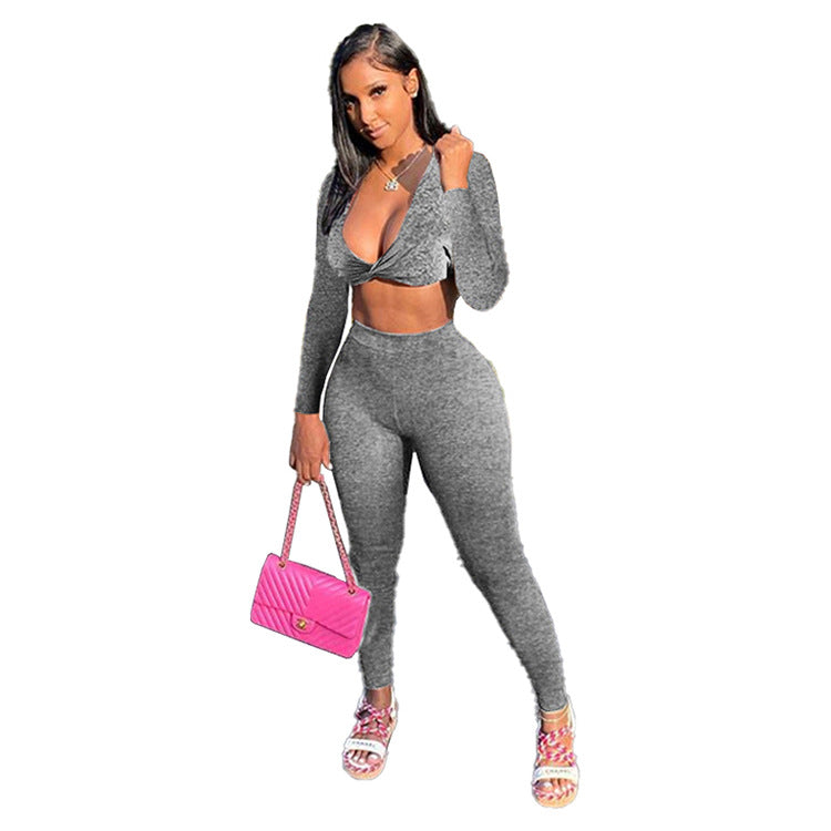 Women Casual Yoga Exercise Two Piece 4