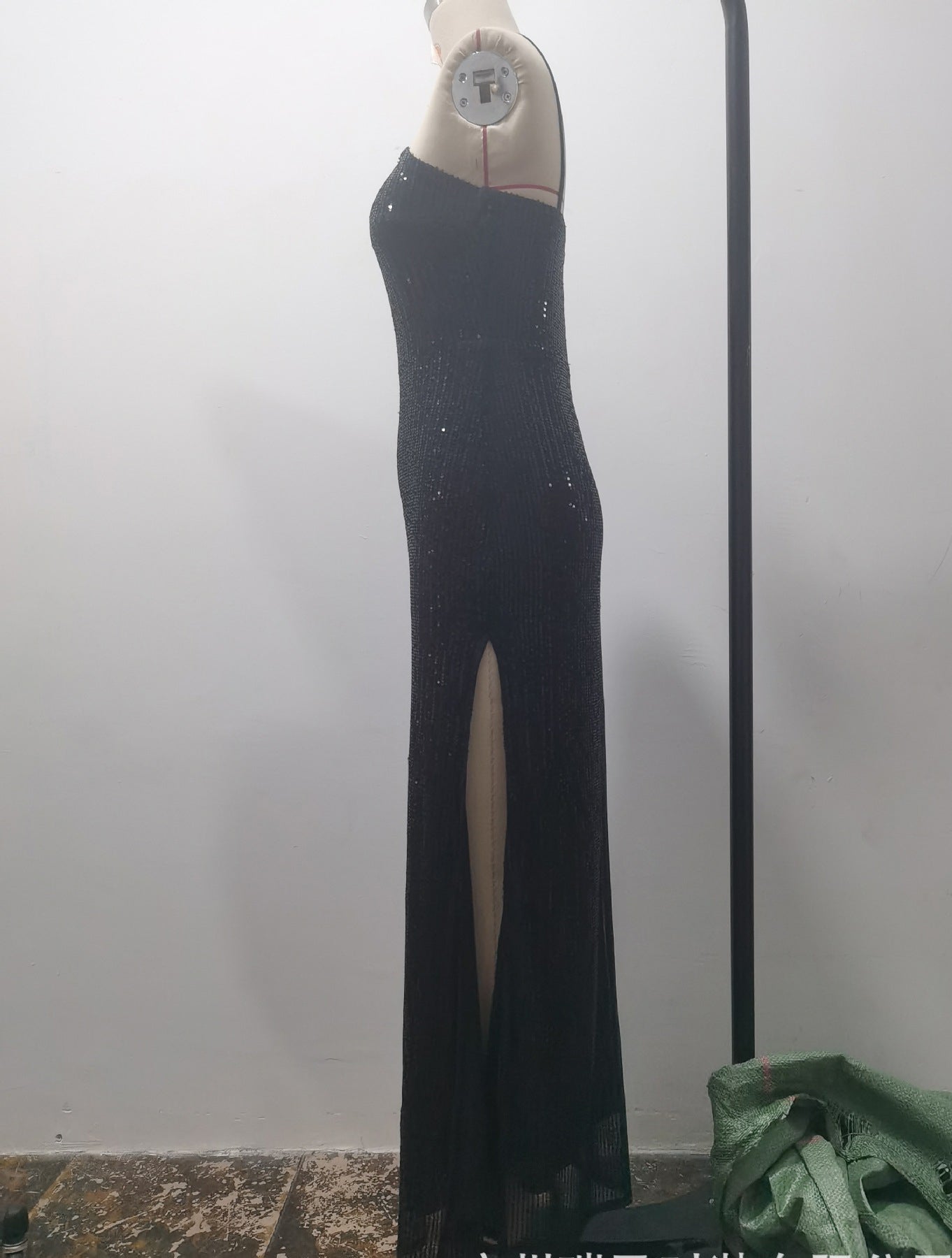 Summer sequined sleeveless slit sequin evening dress 11