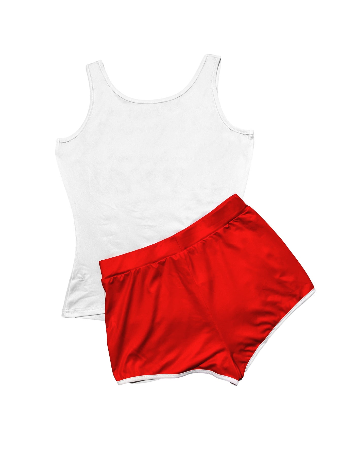 Women's clothing sexy tight fitting print vest shorts two-piece set 17