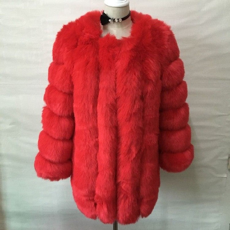 Women's Faux Fur Jacket Autumn And Winter Faux Fur Coat 8