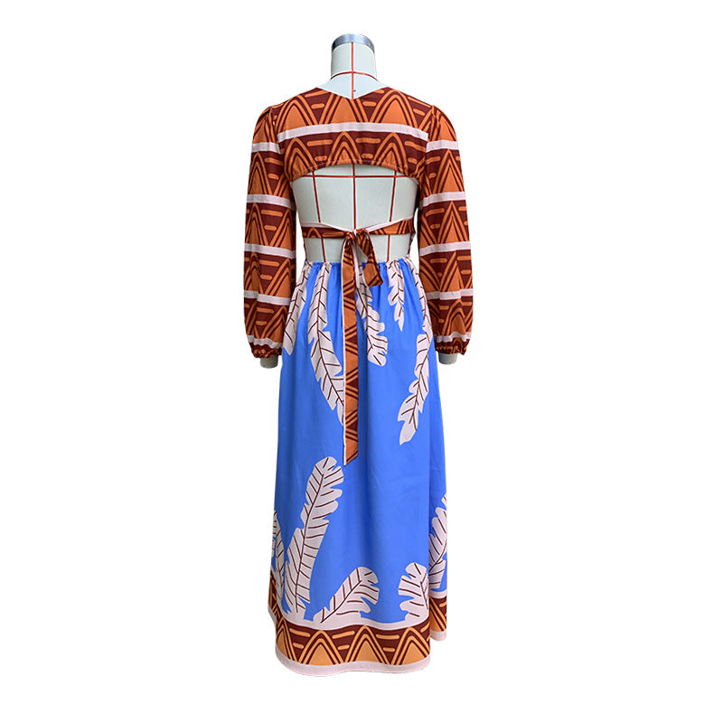 Women Sexy Printed Bohemian Dress 8