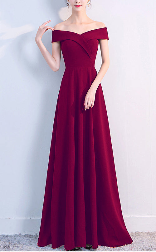 Women Black Party Dress Sexy Off Shoulder Evening Dress 6