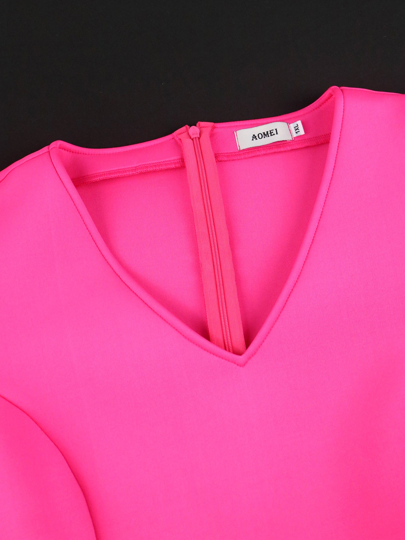 Fake Two Piece Style Cocktail Party Ruffled High Waist Bodycon Dress 13