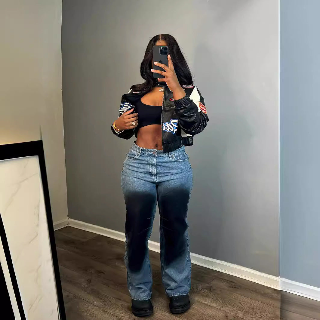 Women Loose Denim Pants 5