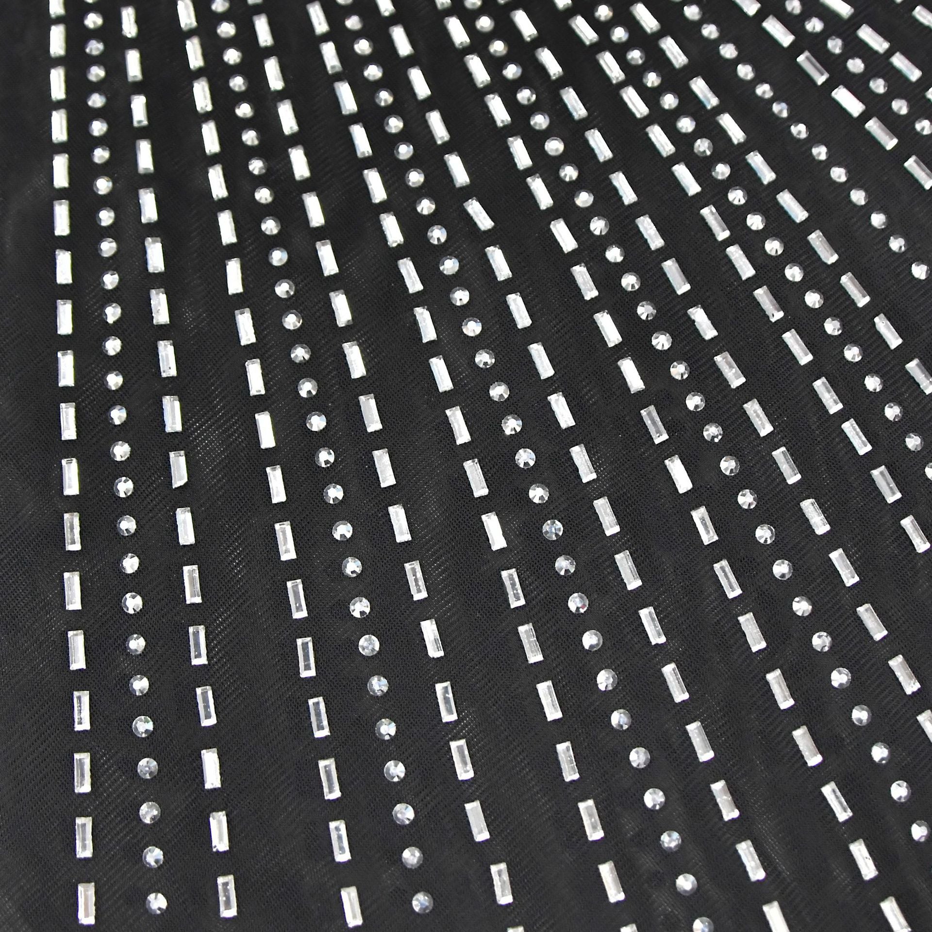 Women Solid mesh Beaded Halter Neck Long Dress 16