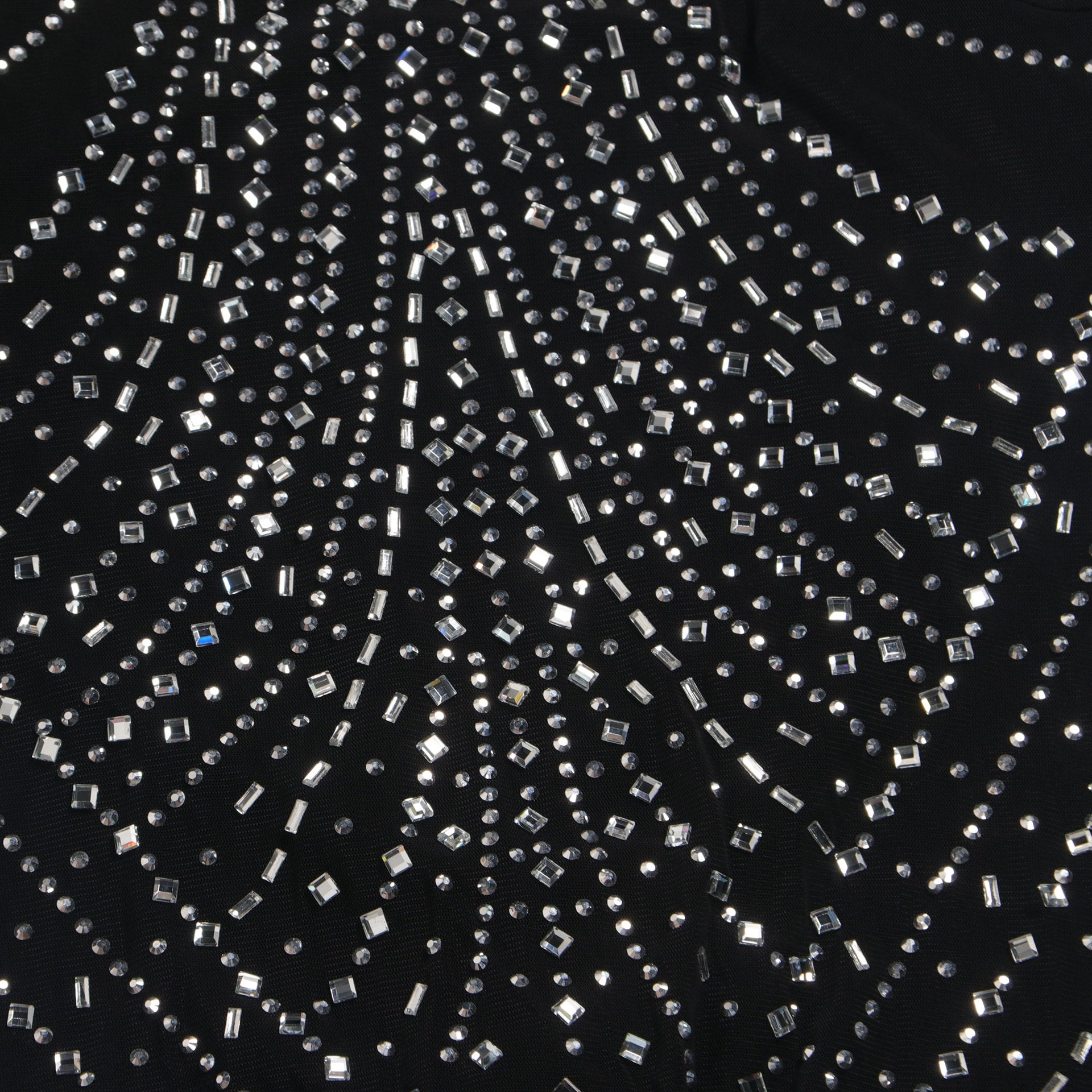 Women Sexy Beaded See-Through Bodycon Stretch Sleeveless Jumpsuit 22