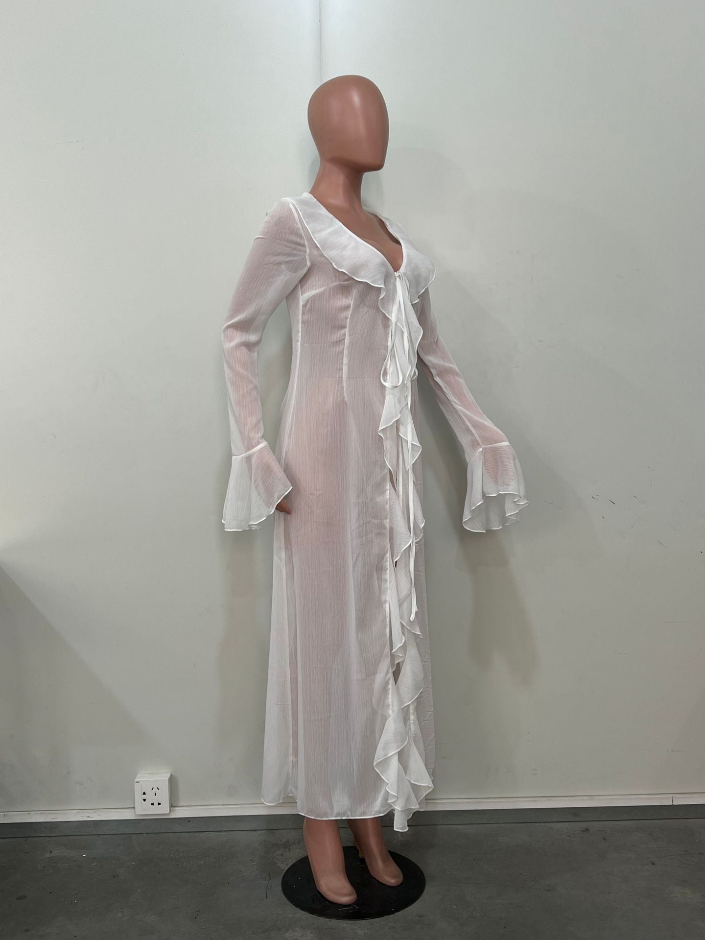 Spring Summer Long Sleeve Cardigan Beach Bikini Sun Protection Cover-up 12