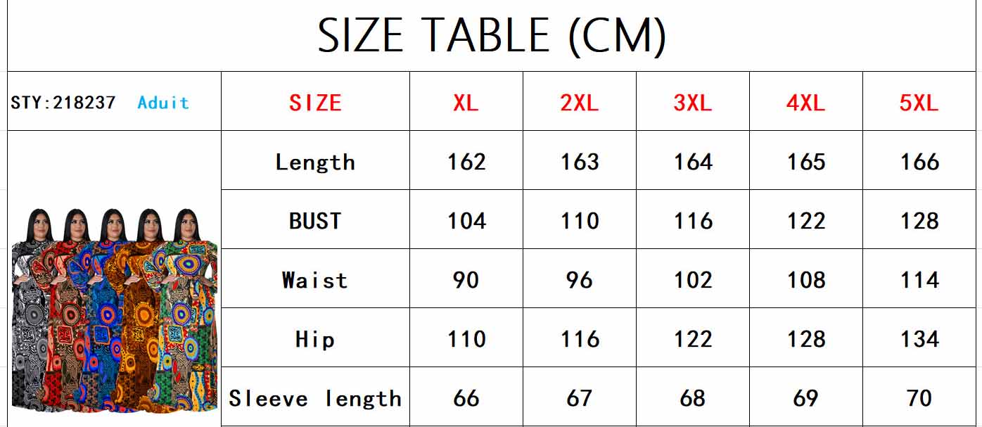 Plus Size Autumn Women's Clothing Back Zipper Long Maxi Dress 17