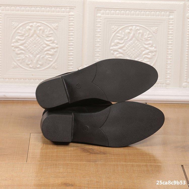 Women Winter Plush Thick Heel Pleated Knight Boots 10