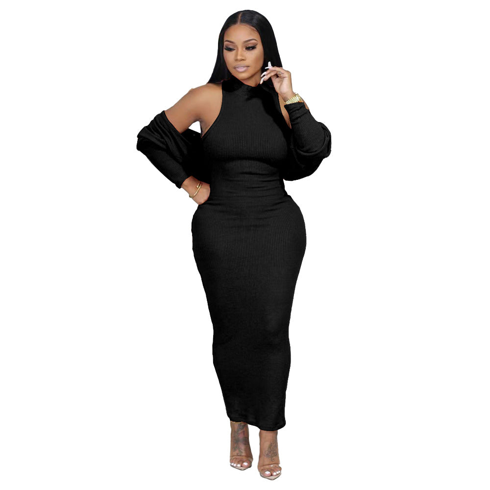 Women'S Solid Color Slim Fit Basics Dress Coat Two Piece Outdoor Wear 3