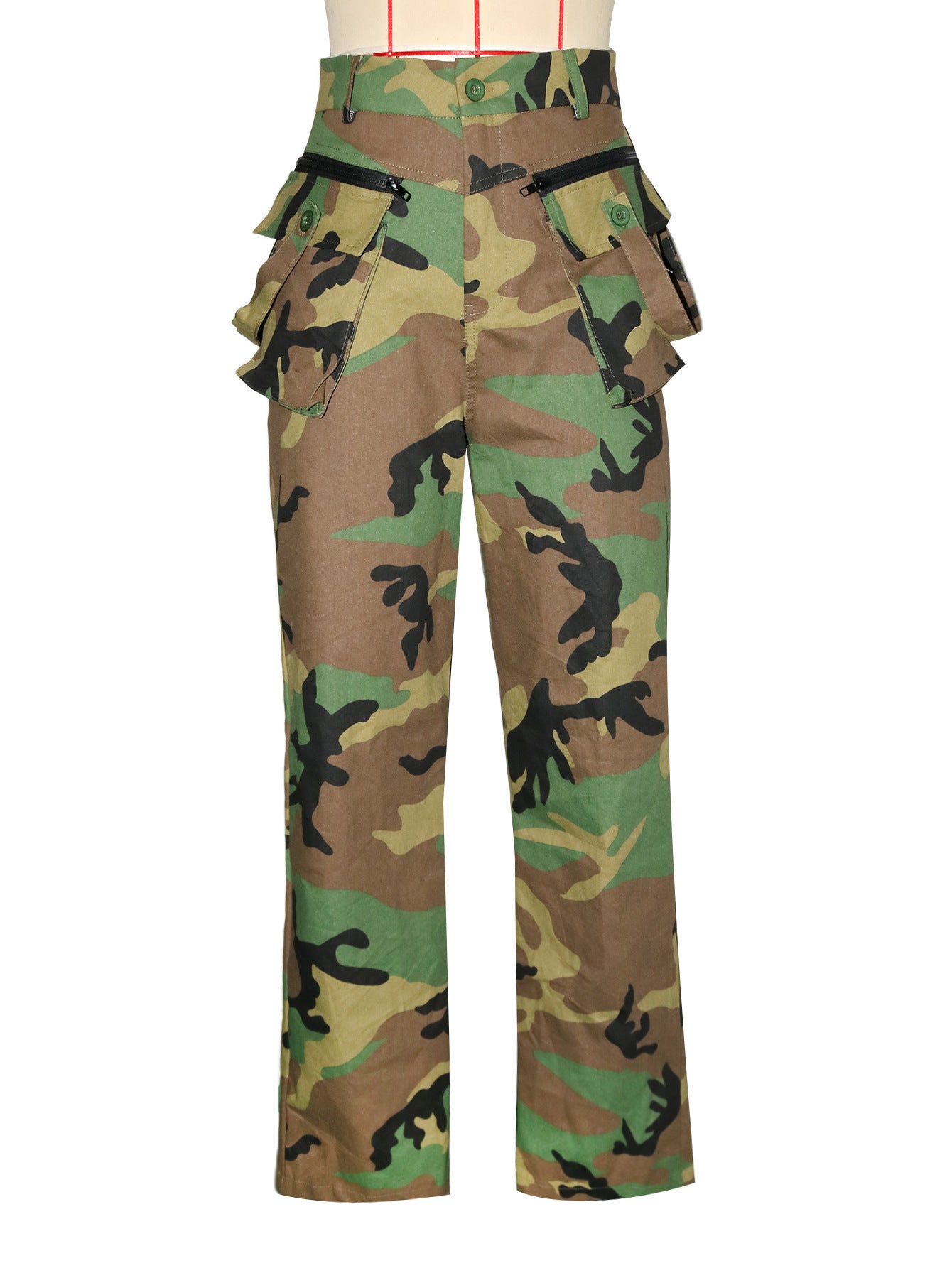 Women Casual Camouflage Print Street Style Cargo Pants 10