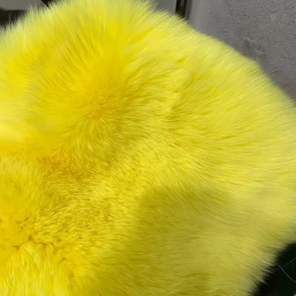 Faux Fur Coat Fox Fur Short Patchwork Winter Warm Top Jacket 7