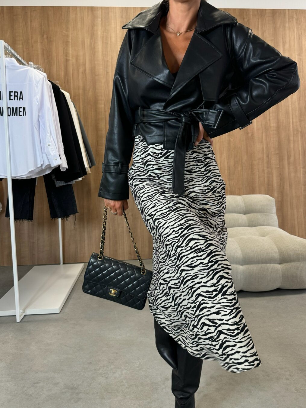 Autumn Fashion High Waist Slim Fit Printed Women's Skirt 12